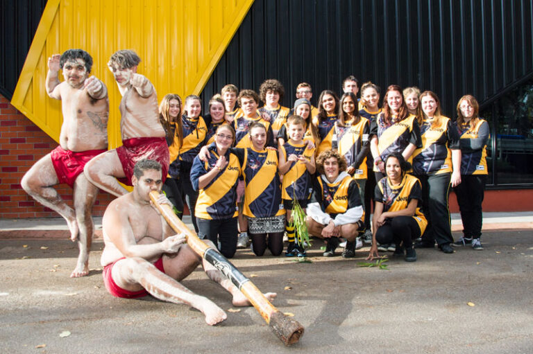 Didgeridoo artists and REAL Program participants during Dreamtime Week celebrations