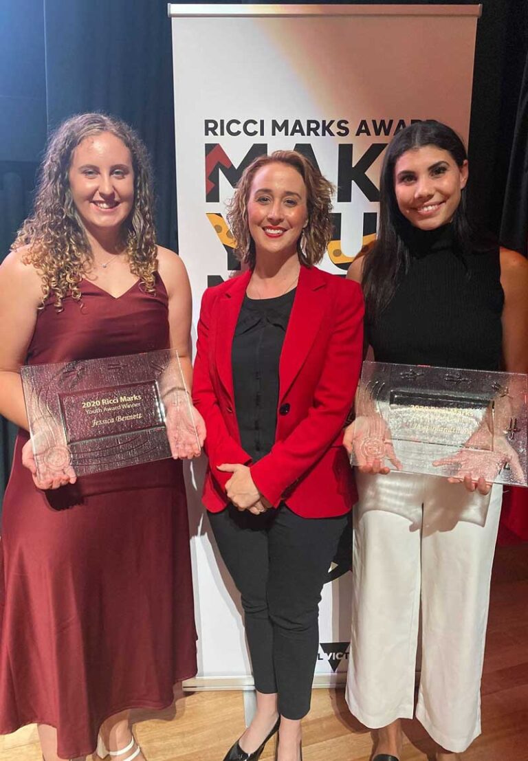 Jessica Bennett wins Ricci Marks Award